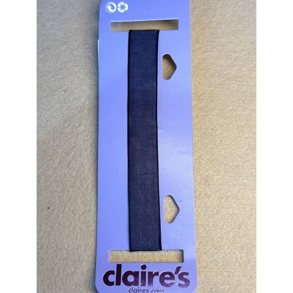 Claire's Navy Blue Sheer Mesh Choker Necklace with Clasp NWT New Jewelry Gift